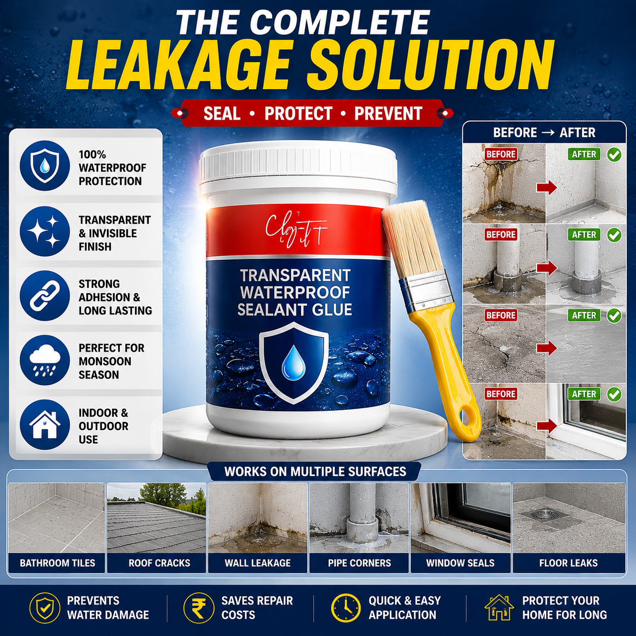 LeakGuard™ Waterproof Crack Seal Glue (BUY 1 GET 1 FREE)